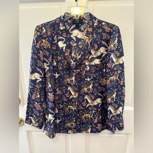 Collection Drake's® for J.Crew Pajama Top in Midnight Unicorn 4